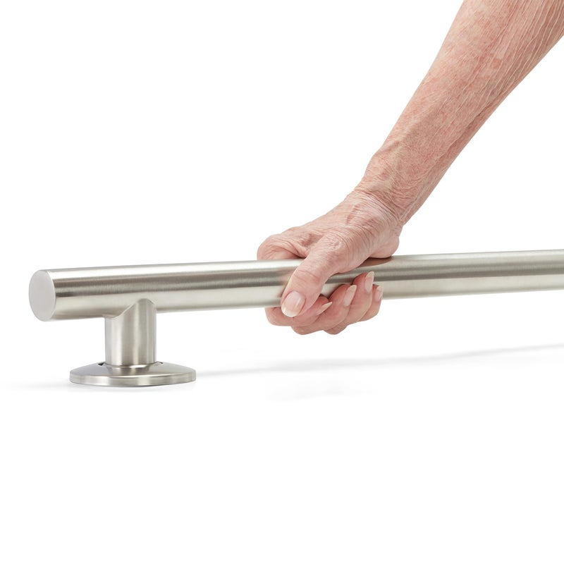 Seachrome 24-inch Coronado Designer Straight Bathroom Shower Grab Bar, Satin Stainless Steel, Brushed Nickel - Image 5